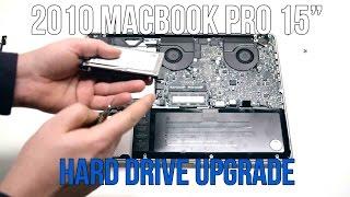 2010 Macbook Pro 15" A1286 Hard Drive Upgrade