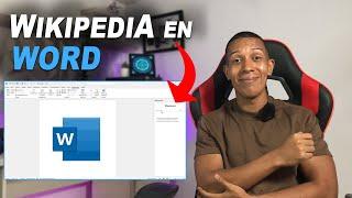 Cómo AGREGAR COMPLEMENTO de WIKIPEDIA en WORD