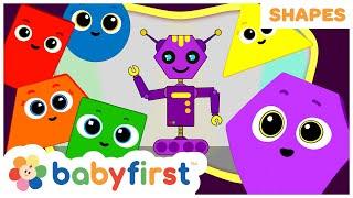 Learn Shapes for Children | Shapes School | Cartoon for Toddlers | Robot | Rocket + | BabyFirst TV