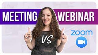 Difference Between Zoom Meeting or Zoom Webinar | Which One To Use? This Will Help You DECIDE