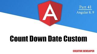 Count down date in angular custom || Count Down date || Angular || Angular Tutorial || Date