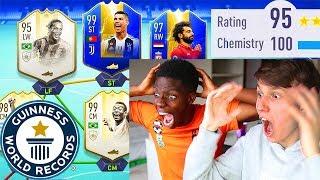 THE FASTEST KIDS 195 TOTS FUT DRAFT WORLD RECORD vs xDUTTINHO!! (FIFA 19)