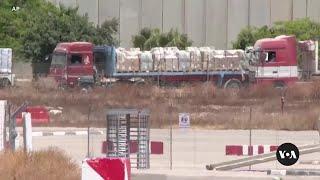 Hamas fires rockets at Israel as aid trucks enter Gaza | VOANews