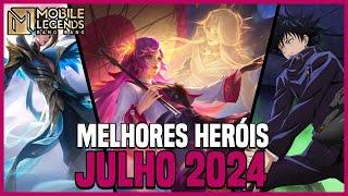 TOP 3 MELHORES HERÓIS DE CADA CLASSE | JULHO 2024 | MLBB