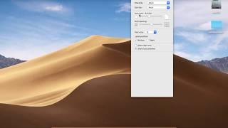 How to resize desktop icons in Apple macOS