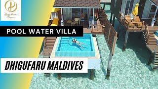 Dhigufaru MALDIVES Resort ️| POOL Water Villa Bodhanfulhu ROOM HD tour | Baa Atoll | Vlog Maldives