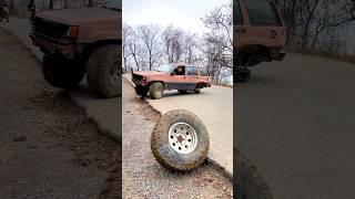 We drove the wheels off this poor #jeep  #viral #offroad #crash