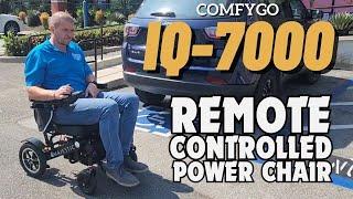 ComfyGo IQ-7000 Remote Control Folding Electric Wheelchair [2024]