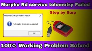 windows 7 me Morpho install ।।Morpho rd service new update 2022 ||  telemetry unsuccessful solution