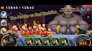 The Monks vs Black Monarch & Bad Buddha | Kingdom Wars