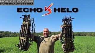 Novix Outdoors Helo vs Echo Hunt Ready System Treestand Comparisons