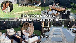 EXTREME BACKYARD PATIO MAKEOVER | DIY | UNBELIEVABLE TRANSFORMATION!