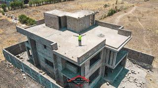 Touring our Contemporary Modern 4 Bedroom Flat roof Still under  Construction in Nairobi kenya