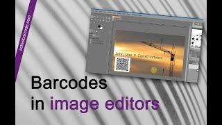 How to add a barcode into an image, picture, photo or graphics