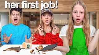 Nastya and her First Job at Brent Rivera and Lexi in 24 HOURS