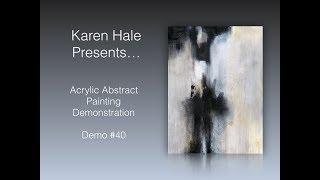 Acrylic Abstract Painting /Abstract Painting/Demonstration /Brush