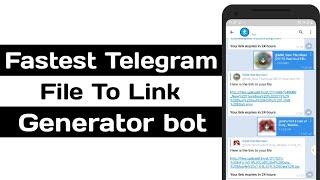 Fastest Telegram File To Link Generator Bot