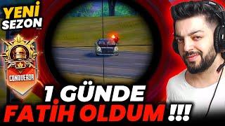 1 GÜNDE FATİH OLDUM !! PUBG Mobile