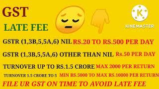 GST LATE FEES