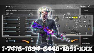 NEW UPDATE 3.5BEST SENSITIVITY CODE + CONTROL SETTINGS BGMI/PUBG MOBILE