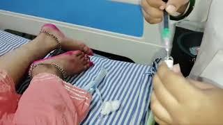 woman buttock injection | injection vlog | injection video