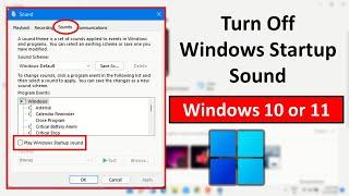 How to Turn Off Windows Startup Sound in Windows 11