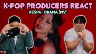 Musicians react & review  AESPA - Drama (MV)