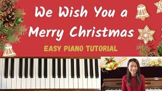 How to play “WE WISH YOU A MERRY CHRISTMAS”? | EASY Piano Tutorial + SHEET MUSIC