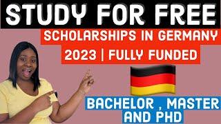 FULLY FUNDED SCHOLARSHIP IN GERMANY INTERNATIONAL STUDENTS  STUDY FOR FREE BS MS & PHD