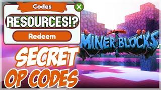 !NEW! (2022) ️ Roblox Minerblocks Codes ️ ALL *UPDATE* CODES!