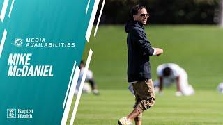 Coach Mike McDaniel meets with the media | Miami Dolphins