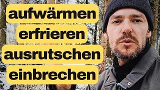 Im Winter | 4 Verben auf Deutsch | aufwärmen, erfrieren, ausrutschen, einbrechen