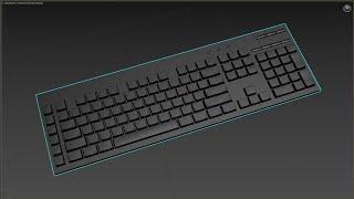 How to make a keyboard in 3ds max