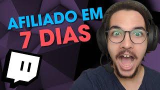 COMO CONSEGUIR AFILIADO NA TWITCH RÁPIDO | DICAS TWITCH 2020