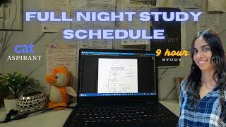 LATE NIGHT STUDY  Ft. CAT ASPIRANT | All 3 Sections Covered |CAT 2024 