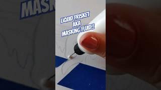 Masking Fluid!! Liquid Frisket? #artisttips #arttools #watercolor #watercolour #painting