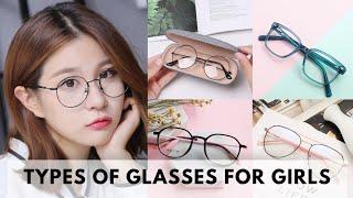 Types of glasses for girls/spectacles for girls with name/korean type glasses for girls