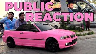 Public Reaction | Pink Wrap | Suneel & Laiba | PakWheels