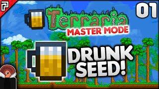 DRUNK Terraria World Seed! | Terraria 1.4 Master Mode Let's Play (Episode 1)