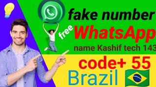 FakeWhatsApp number free Brazil+55 