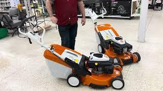 All new Stihl RM655 gas powered walk behind mower