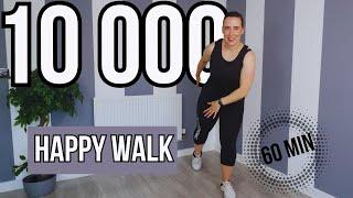 1 Hour Full Body Walking Workout to Burn over 600 Calories and Get 10 000 Steps at Home