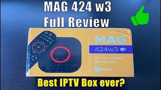 Infomir MAG 424 W3 IPTV Review - Unboxing, Features, Setup & Comparison with 324 W2