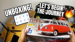 Scale RC Tamiya 1/10 RC Volkswagen Bus Type 2 Kit #unboxing