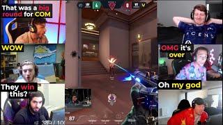 Valorant pros/streamers reacts to LEV Com's ACE on Sunset against VIT