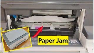 How to clear paper jam  in any Printer ️ | 1 min step to remove jammed paper | HP, Canon, Epson