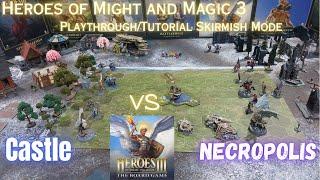 Heroes of Might and Magic 3 the Boardgame Playthrough/Tutorial Skirmish Castle VS Necropolis