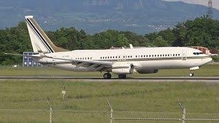 [FullHD] Saudi Oger Boeing 737-800BBJ landing at Geneva/GVA/LSGG