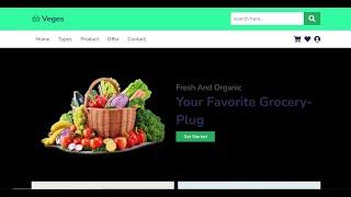 A Responsive Grocery Store Website Using HTML - CSS - JavaScript