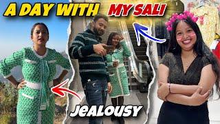 A day With my Sali Prank on wife || She got super Jealous || jeet thakur pranks #couplepranks